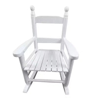 Fauteuil à bascule blanc pour enfants – Intérieur ou extérieur – Adapté aux enfants – Durable