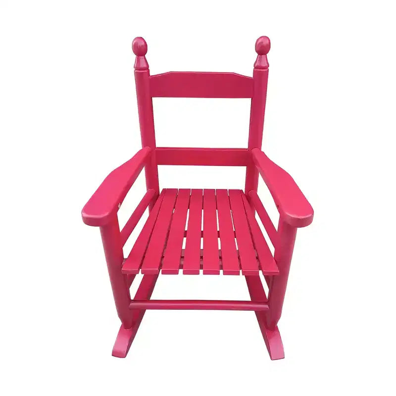 Fauteuil à bascule rose vif pour enfants - Intérieur ou extérieur - Adapté aux enfants - Durable