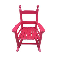 Fauteuil à bascule rose vif pour enfants - Intérieur ou extérieur - Adapté aux enfants - Durable