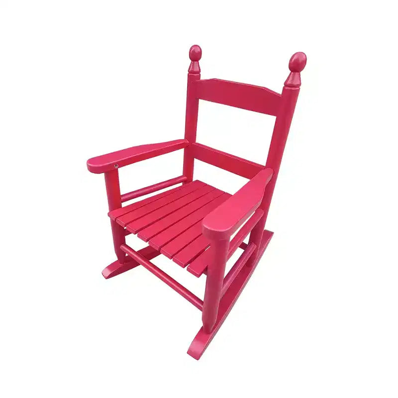 Fauteuil à bascule rose vif pour enfants - Intérieur ou extérieur - Adapté aux enfants - Durable