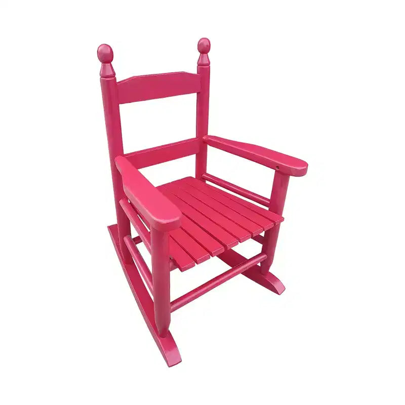 Fauteuil à bascule rose vif pour enfants - Intérieur ou extérieur - Adapté aux enfants - Durable