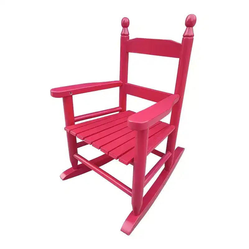 Fauteuil à bascule rose vif pour enfants - Intérieur ou extérieur - Adapté aux enfants - Durable