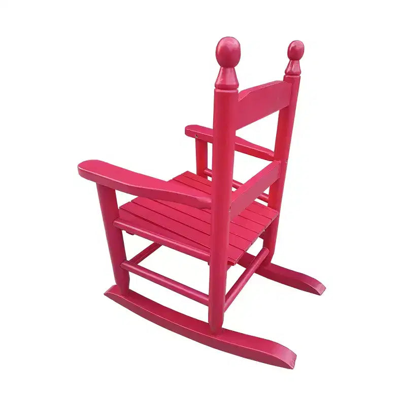 Fauteuil à bascule rose vif pour enfants - Intérieur ou extérieur - Adapté aux enfants - Durable