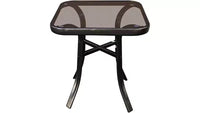 Ensemble de chaise à bascule et ensemble bistro de patio d'extérieur avec cadre en métal et coussins imperméables pour porche, arrière-cour et bord de piscine Blanc cassé