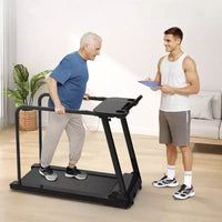 Redliro Tapis de marche pour seniors, Tapis roulant compact à faible impact avec poignées, Tapis de marche sécurisé pour personnes âgées à domicile, 136 kg