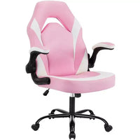 Chaise de jeu ergonomique TUYOHW, chaise de bureau avec dossier en S, mode bascule et hauteur réglable, mousse haute résilience
