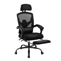 TUYOHW Mesh Swivel Criss Cross Chair on Wheels,Office Chair with Retractable Footrest,Gaming Chair with Lumbar Support Pillow for Office
