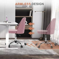 TUYOHW Chaise pivotante croisée à roulettes, chaise de bureau avec hauteur réglable et support lombaire, chaise de jeu sans accoudoirs pour le bureau