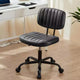 Chaise pivotante TUYOHW en cuir PU avec roulettes, Chaise de bureau sans accoudoirs avec hauteur réglable et soutien lombaire, Chaise de gaming pour le bureau