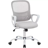 TUYOHW Chaise de bureau en maille à roulettes, Hauteur 41,5" réglable, Fauteuil gamer pour bureau