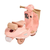 Moto électrique pour enfants 6V, 3 roues, avec lumières LED, musique et Bluetooth pour les 3-4 ans