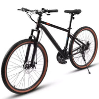 VTT 24 pouces, 21 vitesses, homme, femme, vélo de ville, VTT à cadre en acier à haute teneur en carbone, freins à disque