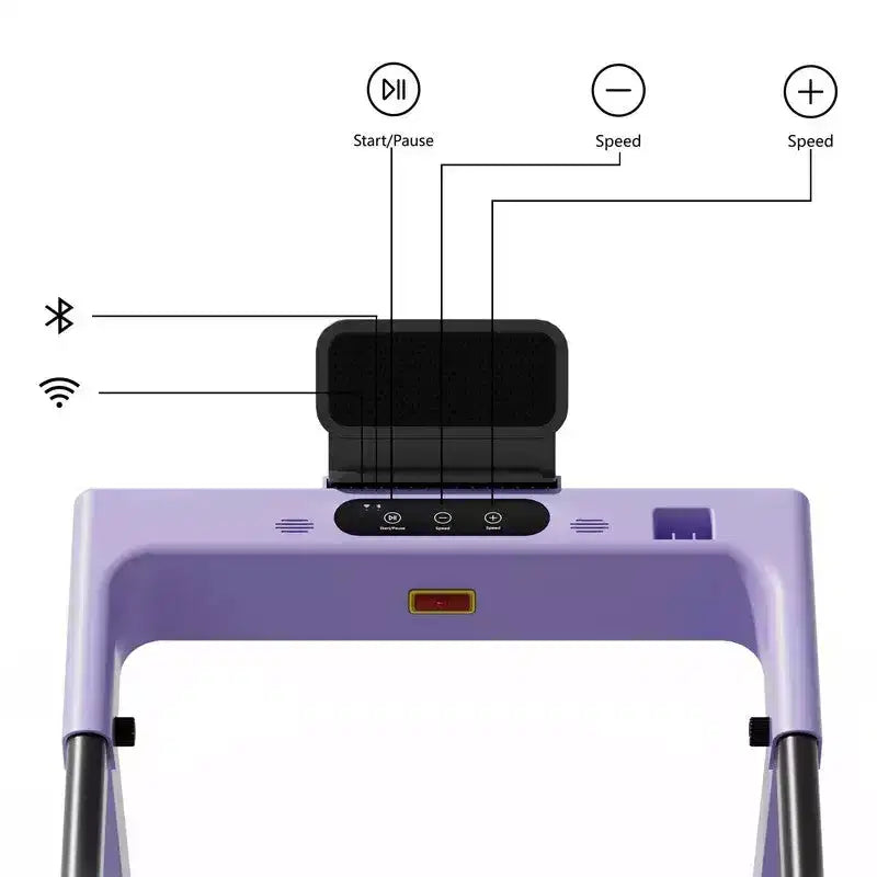Tapis de course pliable connecté DeerRun A1 Pro Move entièrement nouveau 2026 avec inclinaison de 6 %, 350 lb, 10 mi/h