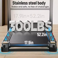 Tapis de course pliable 4,8 CV avec inclinaison automatique 20 %, capacité 136 kg, 19 km/h, tapis de course de gym à domicile avec moteur puissant et conception peu encombrante
