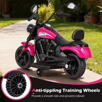 Gymax Moto pour enfants avec phare, musique, stabilisateurs et pédale pour garçons et filles