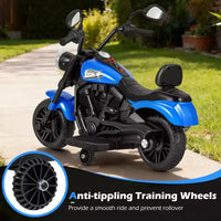 Gymax Moto pour enfants avec phare, musique, stabilisateurs et pédale pour garçons et filles