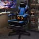Celebalcony Gaming Chairs for Adults with Footrest, High Back, with Massage Lumbar Support, 360 Swivel Height Adjustable Computer Chairs