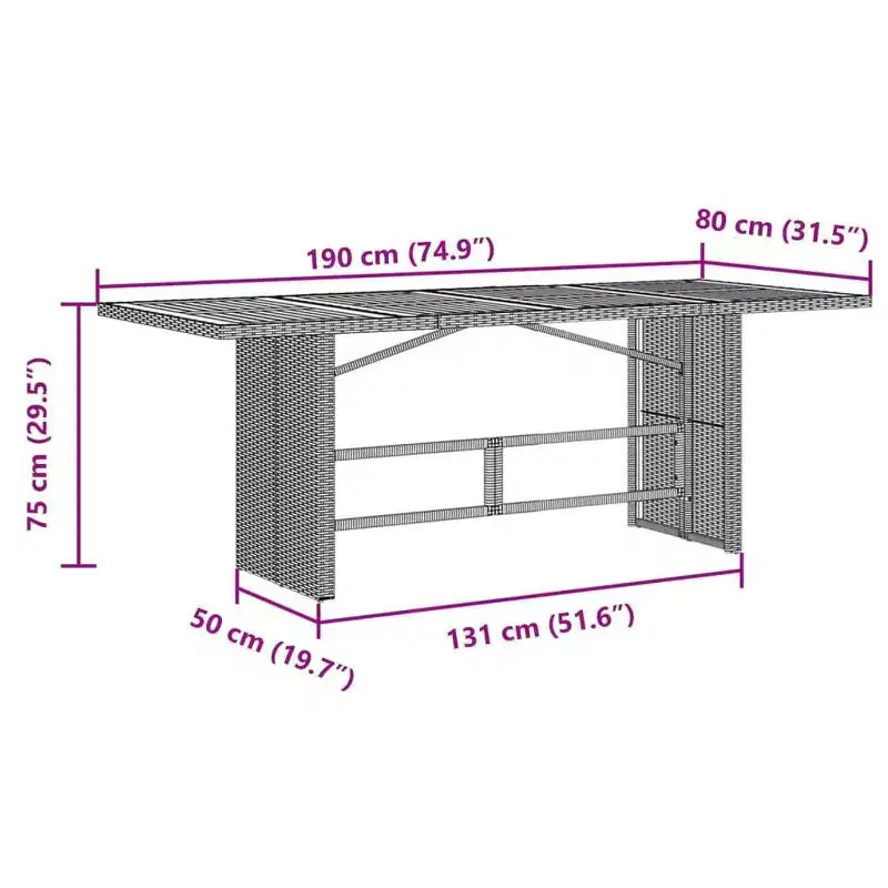 vidaXL Ensemble de bistrot de jardin avec coussins, mobilier d'extérieur en résine tressée beige