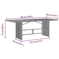 vidaXL Ensemble de bistrot de jardin avec coussins, mobilier d'extérieur en résine tressée beige