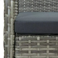 vidaXL Ensemble de chaises d'extérieur, lot de 3, Gris