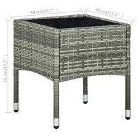 vidaXL Ensemble de chaises d'extérieur, lot de 3, Gris
