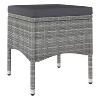vidaXL Ensemble bistro - Table et chaises de patio en résine tressée et verre trempé