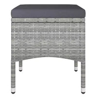 vidaXL Ensemble bistro - Table et chaises de patio en résine tressée et verre trempé