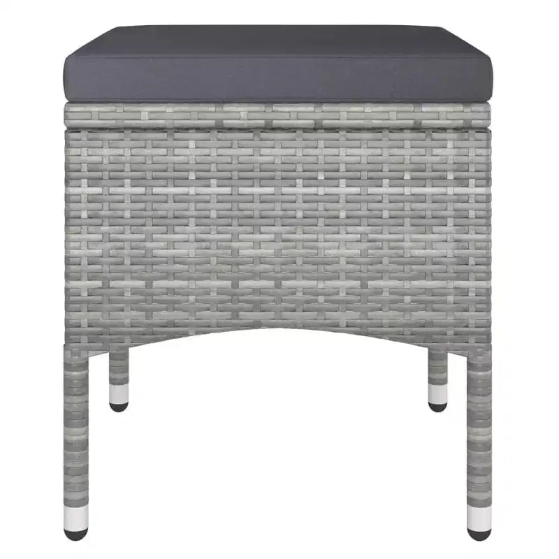 vidaXL Ensemble bistro - Table et chaises de patio en résine tressée et verre trempé
