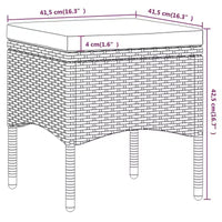 vidaXL Ensemble bistro - Table et chaises de patio en résine tressée et verre trempé