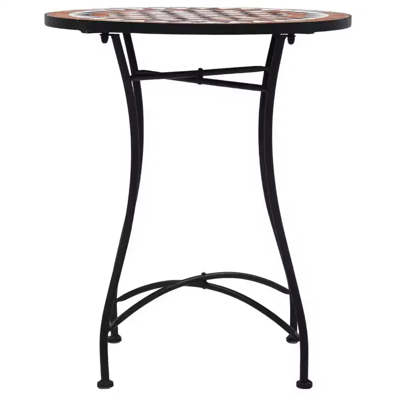 vidaXL Salon de bistrot Mosaïque Terre cuite Fer enduit de poudre, carreaux en céramique
