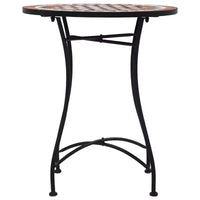 vidaXL Salon de bistrot Mosaïque Terre cuite Fer enduit de poudre, carreaux en céramique