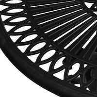vidaXL Ensemble de bistrot Table et chaises de jardin d'extérieur 3 pièces en fonte d'aluminium