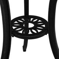 vidaXL Ensemble de bistrot Table et chaises de jardin d'extérieur 3 pièces en fonte d'aluminium