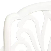 vidaXL Ensemble de bistrot Table et chaises de jardin d'extérieur 3 pièces en fonte d'aluminium