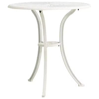 vidaXL Ensemble de bistrot Table et chaises de jardin d'extérieur 3 pièces en fonte d'aluminium
