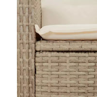 vidaXL Ensemble bistrot avec coussins, mobilier de jardin 3 pièces en résine tressée
