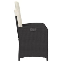 vidaXL Ensemble bistrot avec coussins, mobilier de jardin 3 pièces en résine tressée