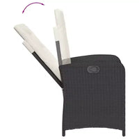 vidaXL Ensemble bistrot avec coussins, mobilier de jardin 3 pièces en résine tressée
