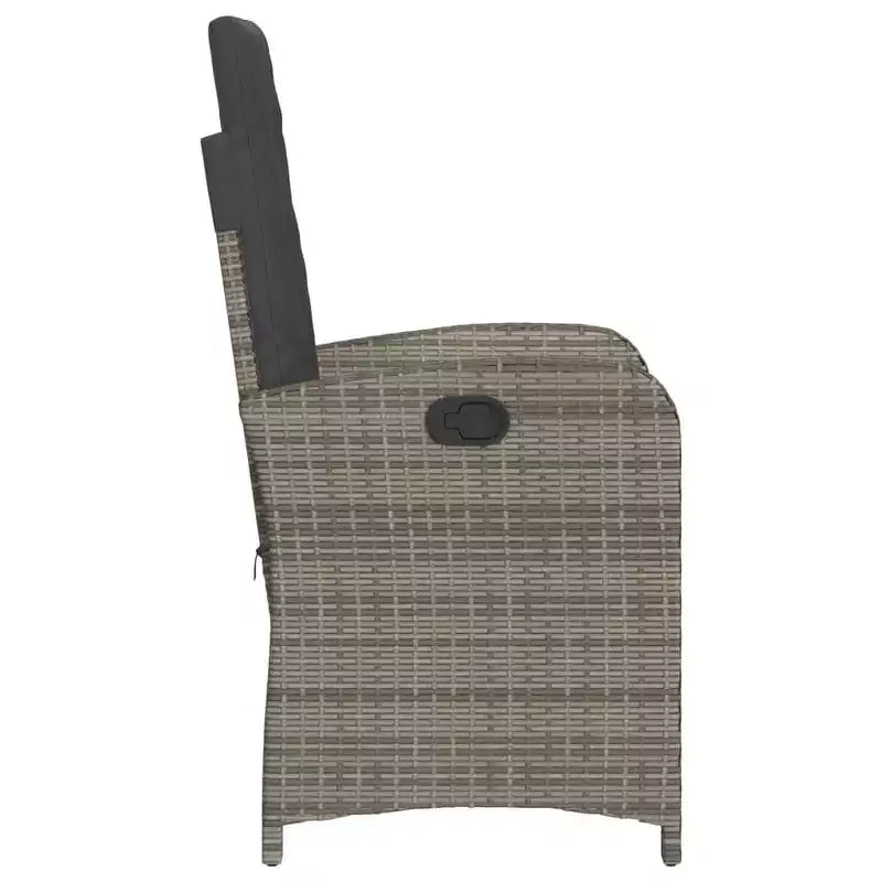 vidaXL Ensemble bistrot avec coussins, mobilier de jardin 3 pièces en résine tressée