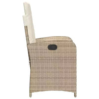 vidaXL Ensemble bistrot avec coussins, mobilier de jardin 3 pièces en résine tressée