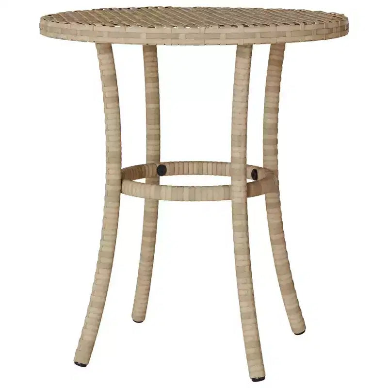 vidaXL Ensemble bistrot avec coussins, mobilier de jardin 3 pièces en résine tressée