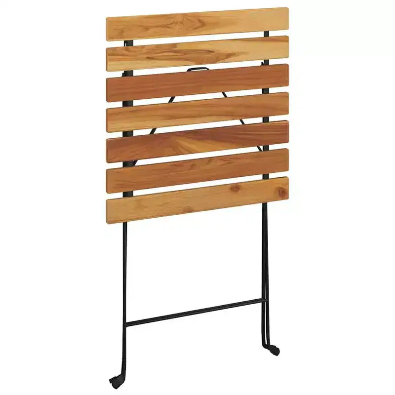vidaXL Ensemble bistro pliant 3 pcs Bois de teck massif et acier