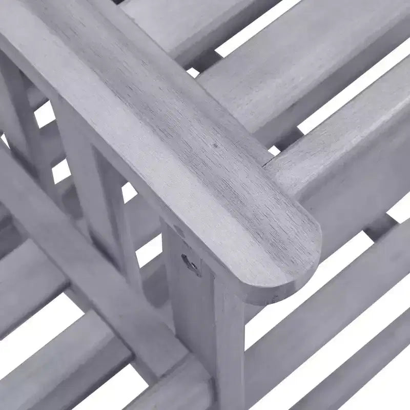 vidaXL Chaises de jardin avec table à thé 62,6x24x36,2 cm Bois d'acacia massif