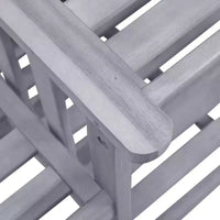 vidaXL Chaises de jardin avec table à thé 62,6x24x36,2 cm Bois d'acacia massif