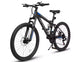 24 Mountain Bike, 21-Speed Full Suspension Bicycle with Front Fork & Shock Absorber, Steel Frame Ergonomic City Bike for Men & Women