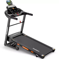Tapis de course pliable 5 CV, inclinaison automatique à 20 niveaux, 105 programmes préréglés, 1 à 20 km/h, contrôle par application pour la salle de sport à domicile
