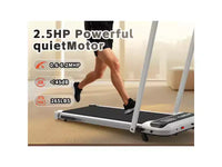 Tapis de course 3-EN-1 Okak sous le bureau avec télécommande et écran LED, tapis de course pliable avec inclinaison, tapis de marche avec barre de maintien