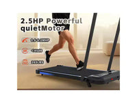 Tapis de course 3-EN-1 Okak sous le bureau avec télécommande et écran LED, tapis de course pliable avec inclinaison, tapis de marche avec barre de maintien