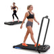 Tapis de course 3-EN-1 Okak sous le bureau avec télécommande et écran LED, tapis de course pliable avec inclinaison, tapis de marche avec barre de maintien