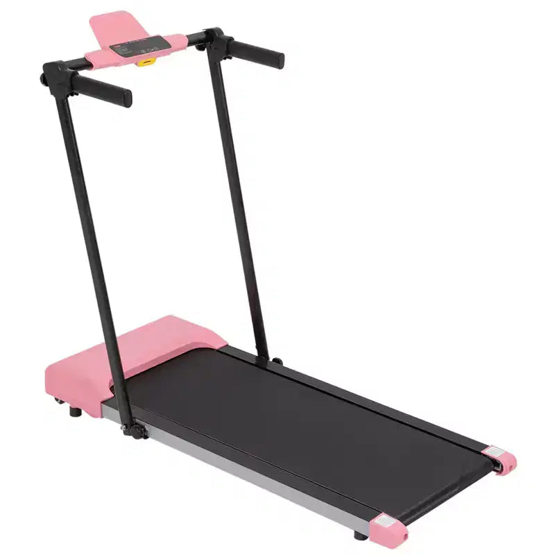 Tapis roulant pliable léger Okak avec bras, tapis roulant portable avec écran LED, tapis de marche pour la maison et le bureau